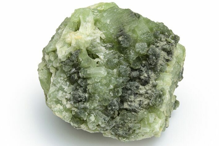 Green Prehnite Crystal Cluster - Morocco #224835